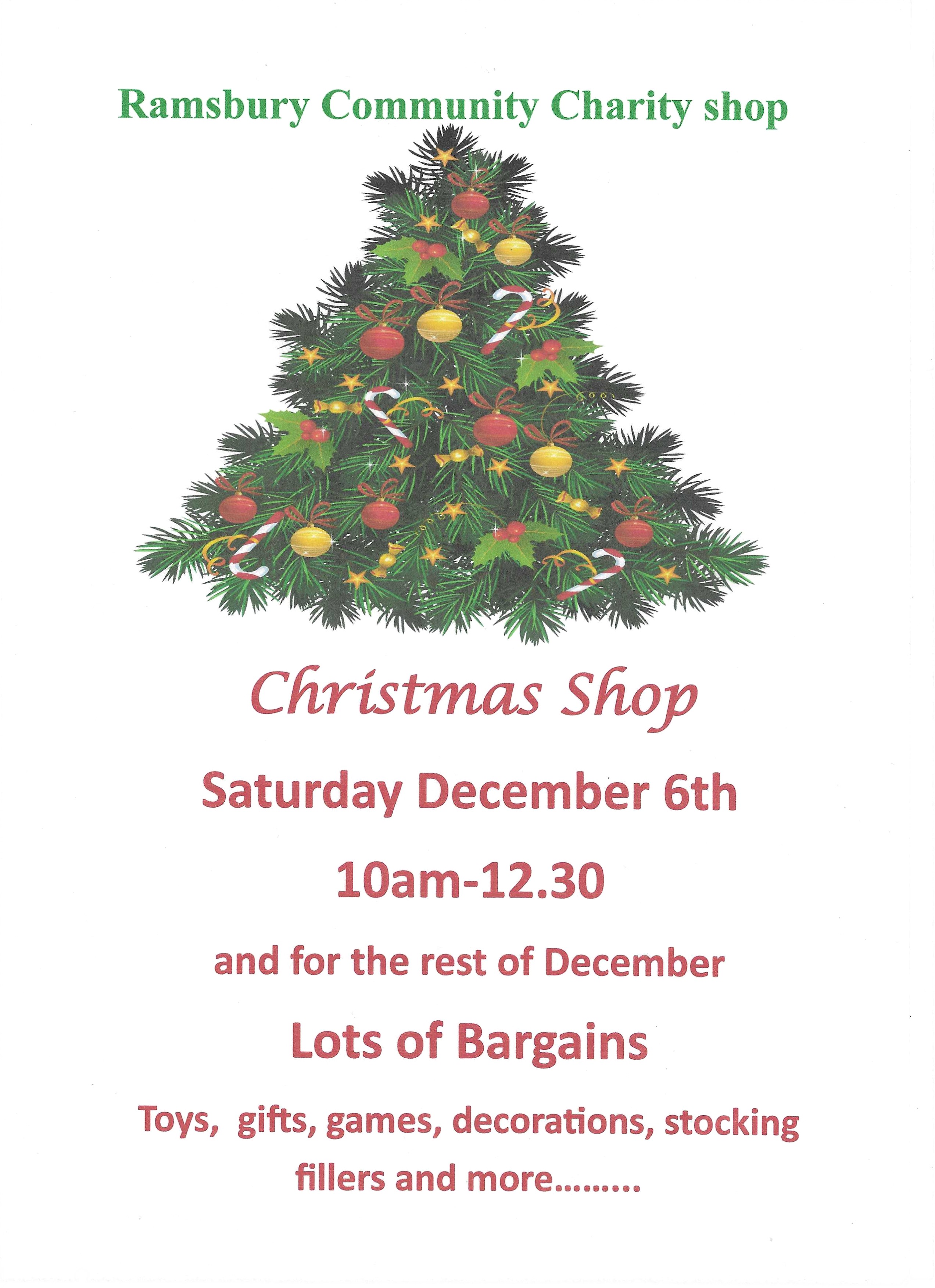 Charity shop Christmas